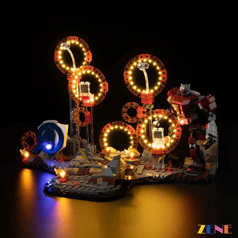 zene bricks Light Kit for LEGO Avengers: Endgame Final Battle 76323
