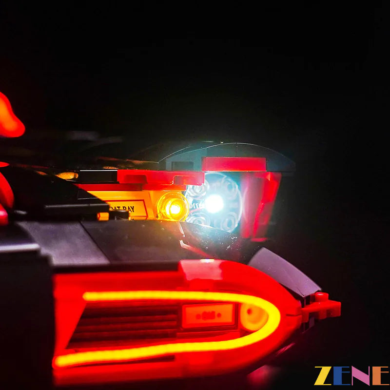zene bricks Light Kit for LEGO The Classic TV Series Batmobile #76328 Batman