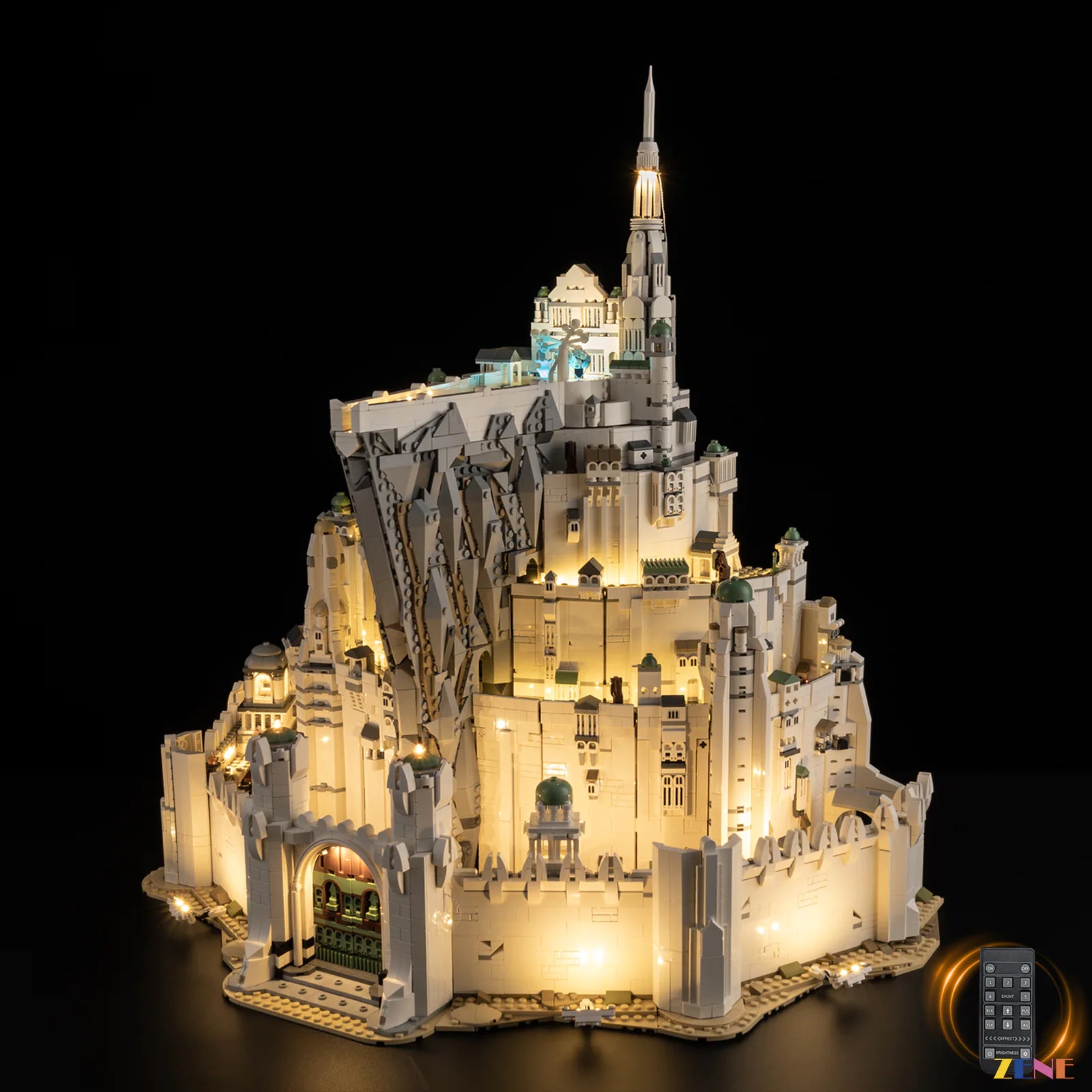 zene bricks ZENE Bricks Light Kit for LEGO Minas Tirith The Lord of the Rings #11377