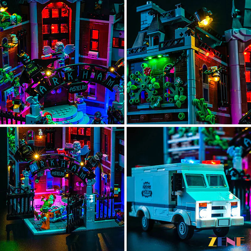 zene bricks LEGO Arkham Asylum Light Kit for #76300
