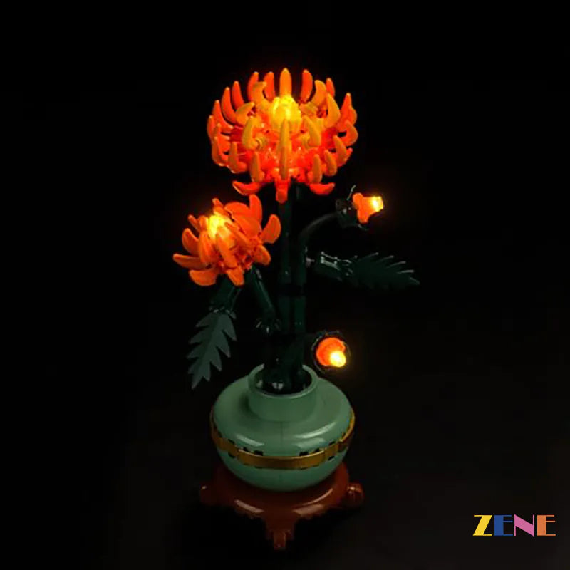 zene bricks Light Kit for LEGO Chrysanthemum #10368