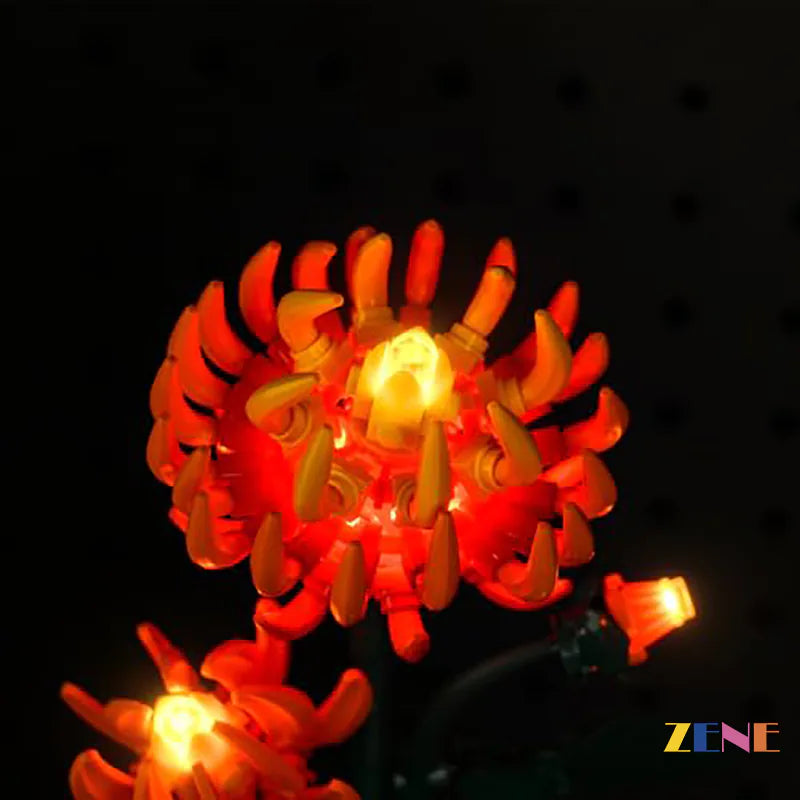 zene bricks Light Kit for LEGO Chrysanthemum #10368