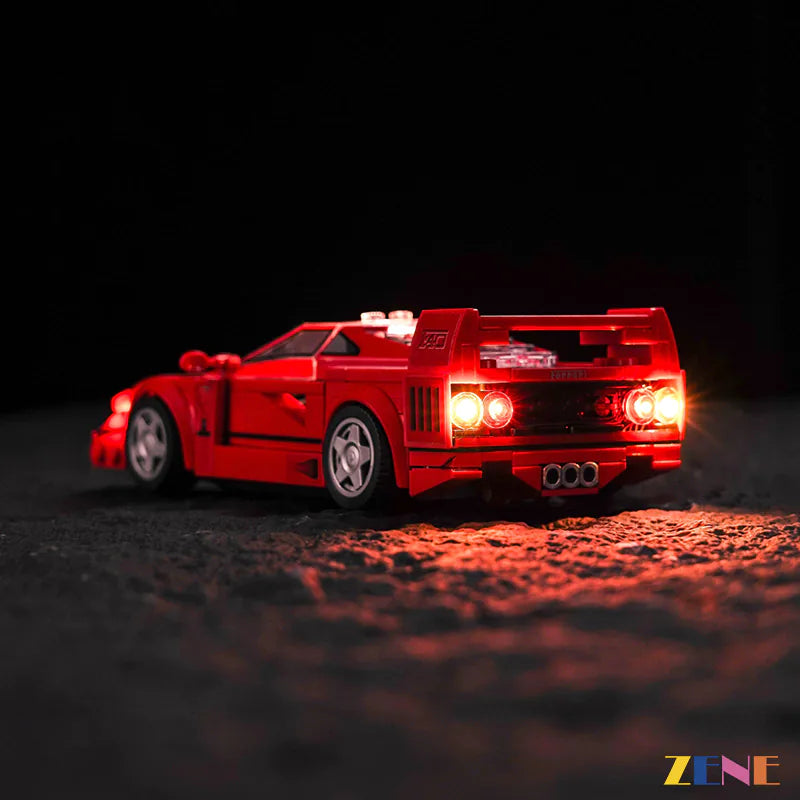 zene bricks Light Kit for LEGO Ferrari F40 Supercar #76934