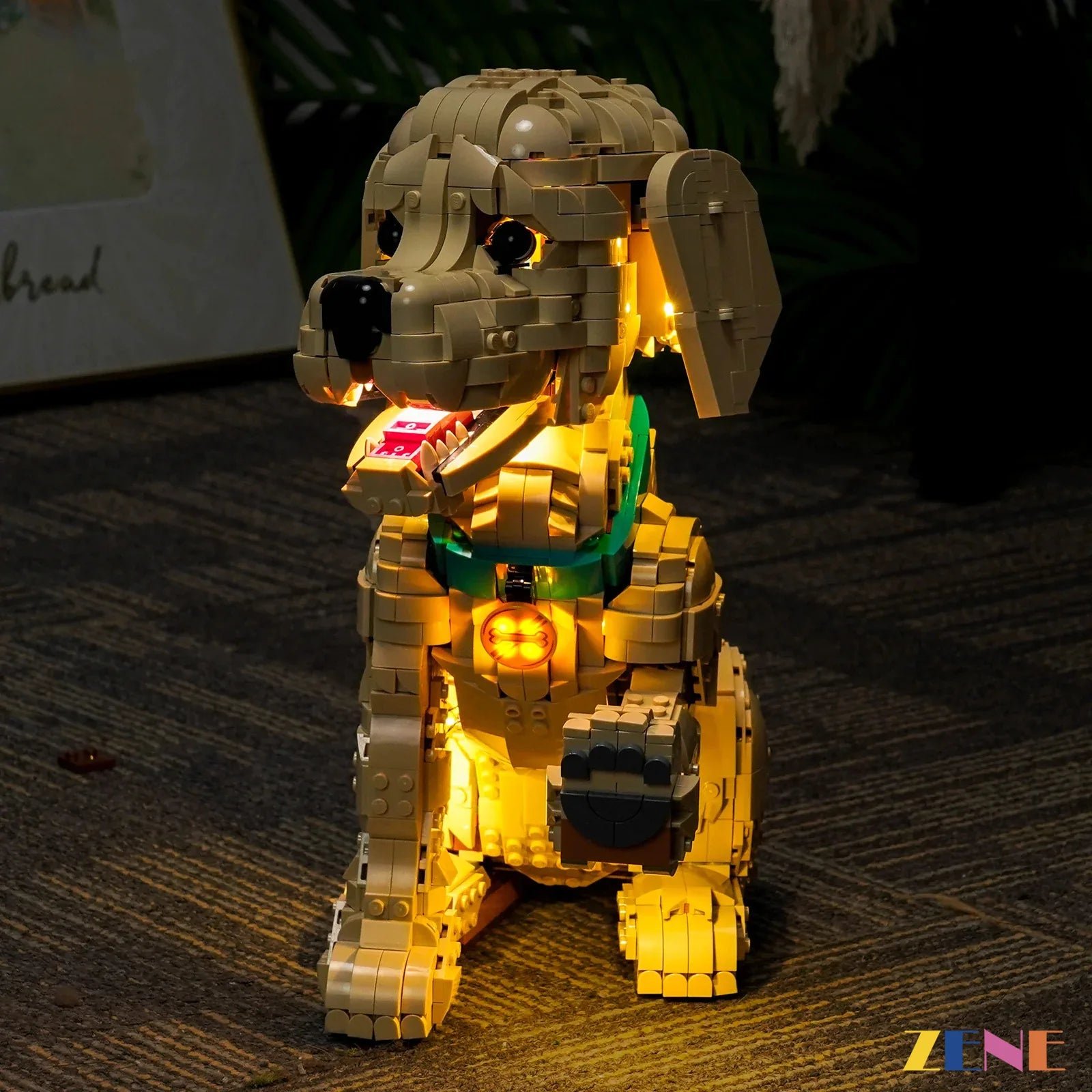 gentle pet display shelf lighting - ZENE Bricks Light Kit for LEGO® Golden Retriever Puppy #11384