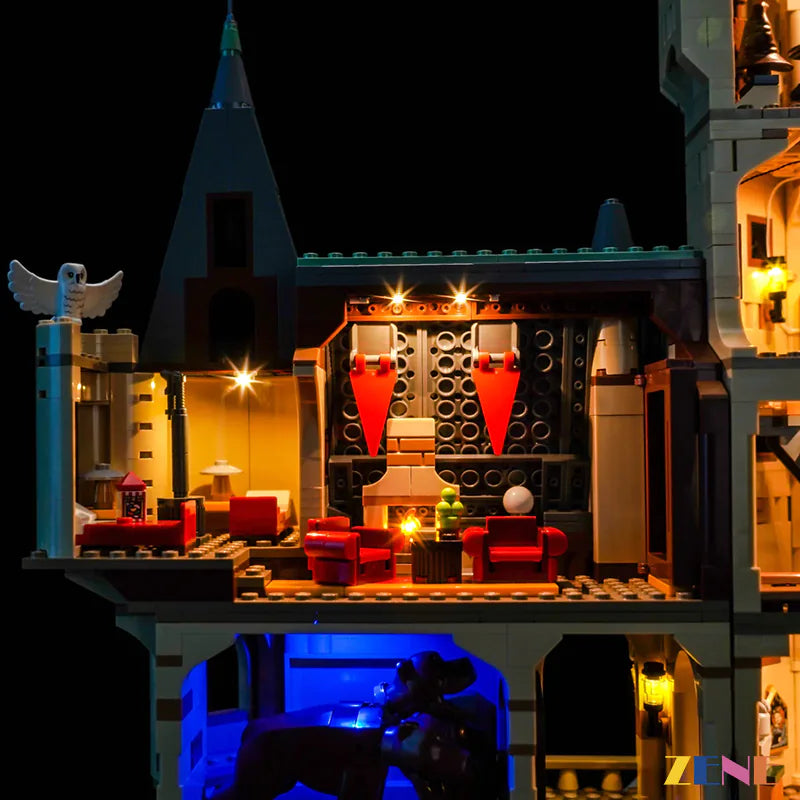 zene bricks Light Kit for LEGO The Main Tower Hogwarts Castle #76454