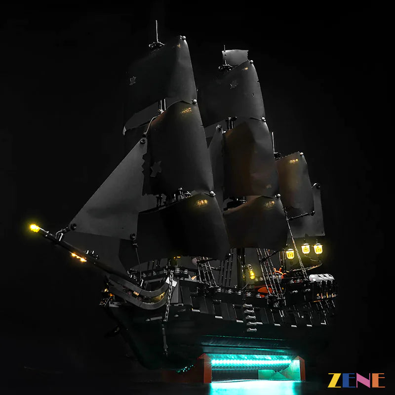 zene bricks LEGO Jack Sparrow's Pirate Black Pearl Ship Light Kit for #10365 (Ver.2)