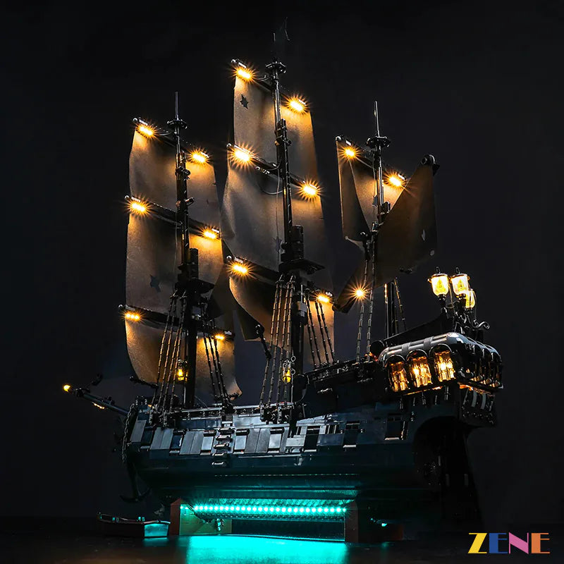 zene bricks LEGO Jack Sparrow's Pirate Black Pearl Ship Light Kit for #10365 (Ver.2)