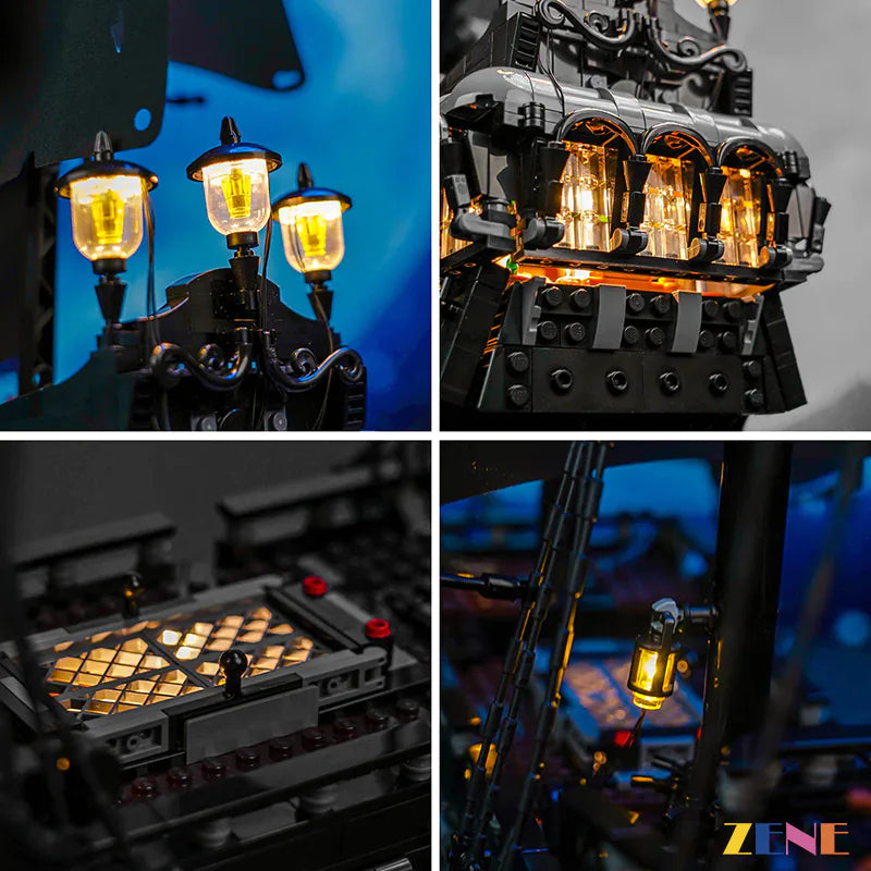 zene bricks LEGO Jack Sparrow's Pirate Black Pearl Ship Light Kit for #10365 (Ver.2)