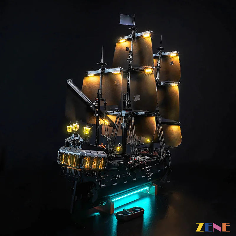 zene bricks LEGO Jack Sparrow's Pirate Black Pearl Ship Light Kit for #10365 (Ver.2)
