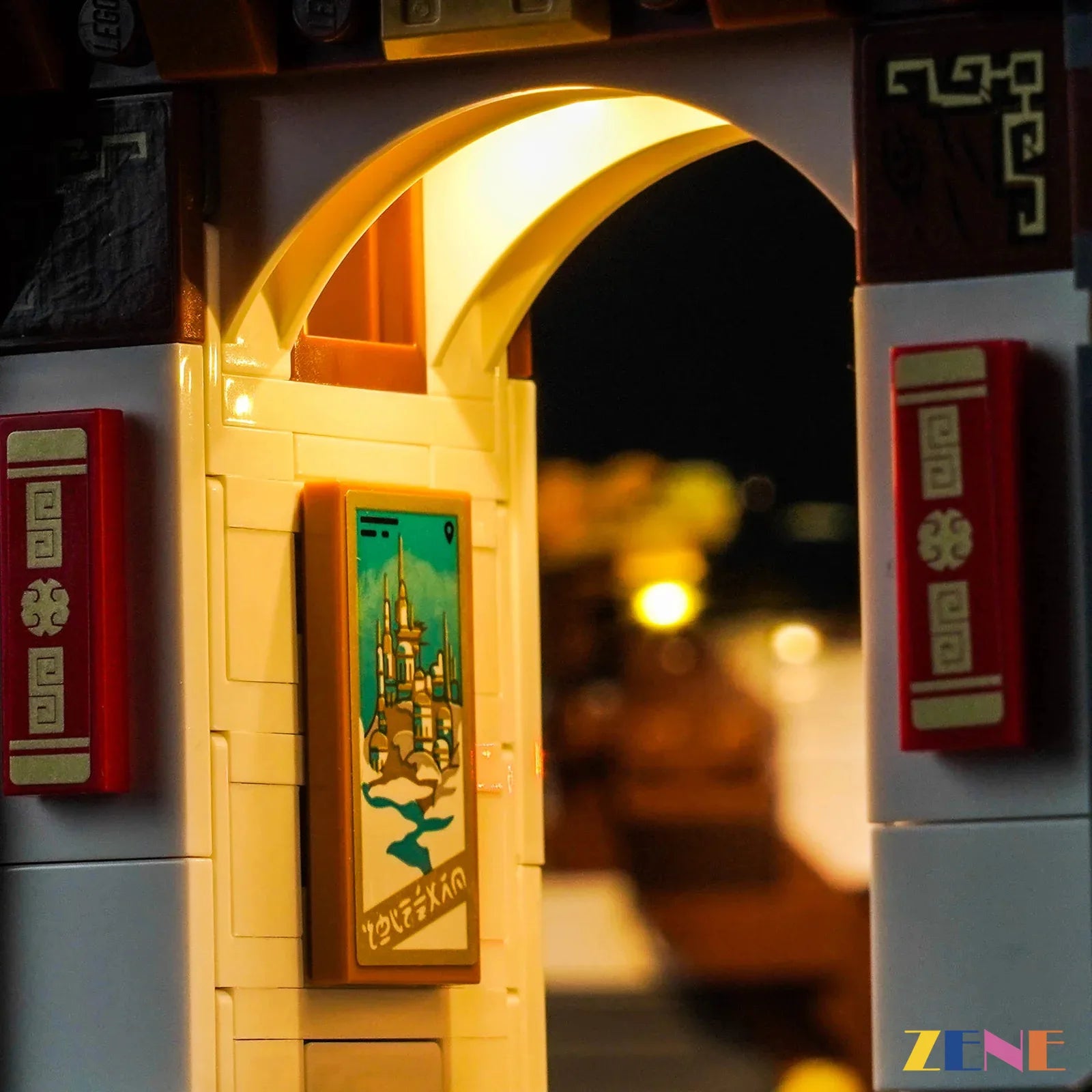 zene bricks LEGO NINJAGO The Old Town 15th Anniversary Light Kit for #71861