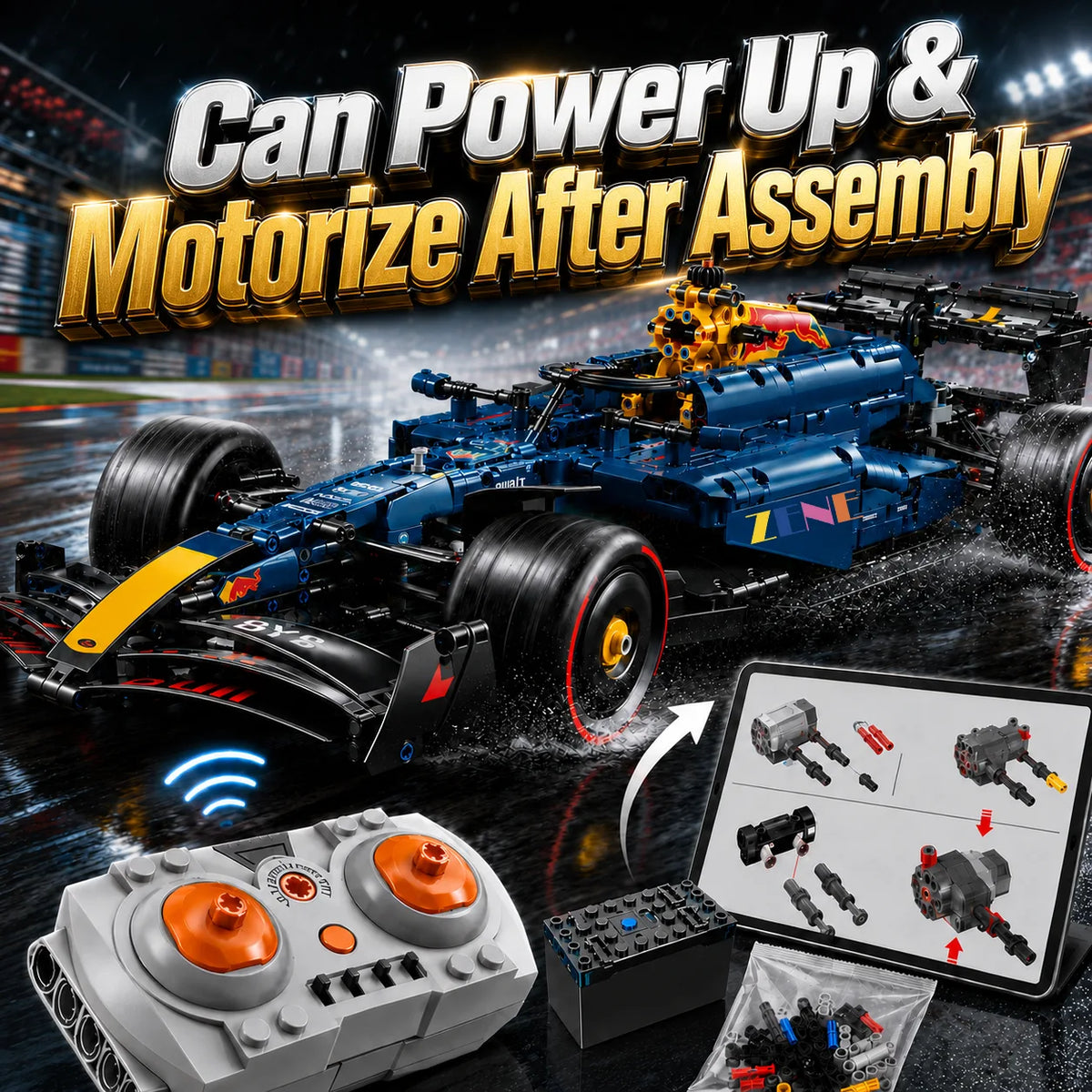 Power Functions Kit for Red Bull F1 Car RB20 ORACLE #42206