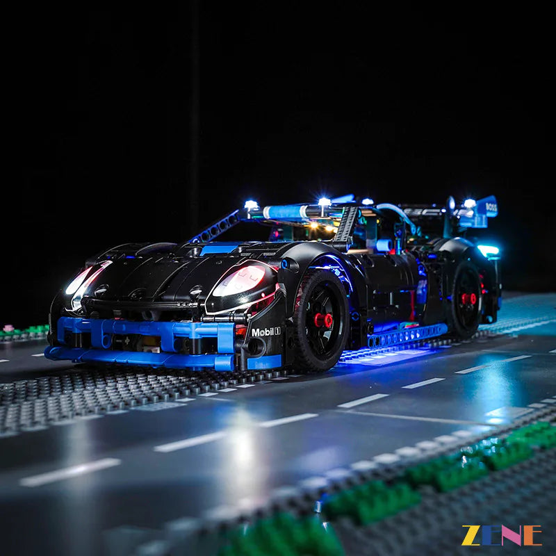 zene bricks Light Kit for LEGO Porsche GT4 e-Performance Race Car #42176