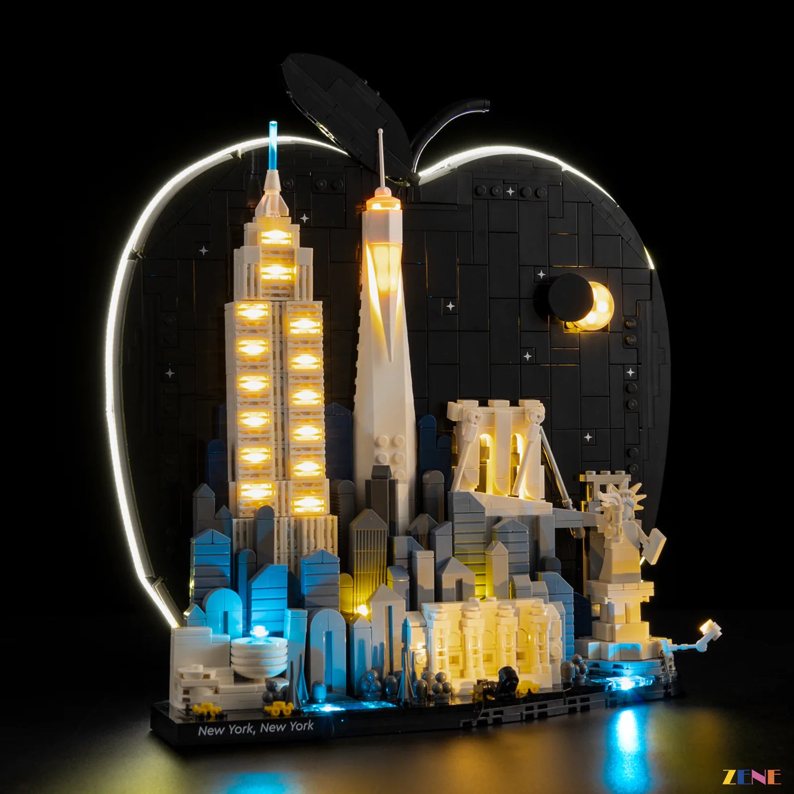 zene bricks Light Kit for LEGO New York City - The Big Apple #21066