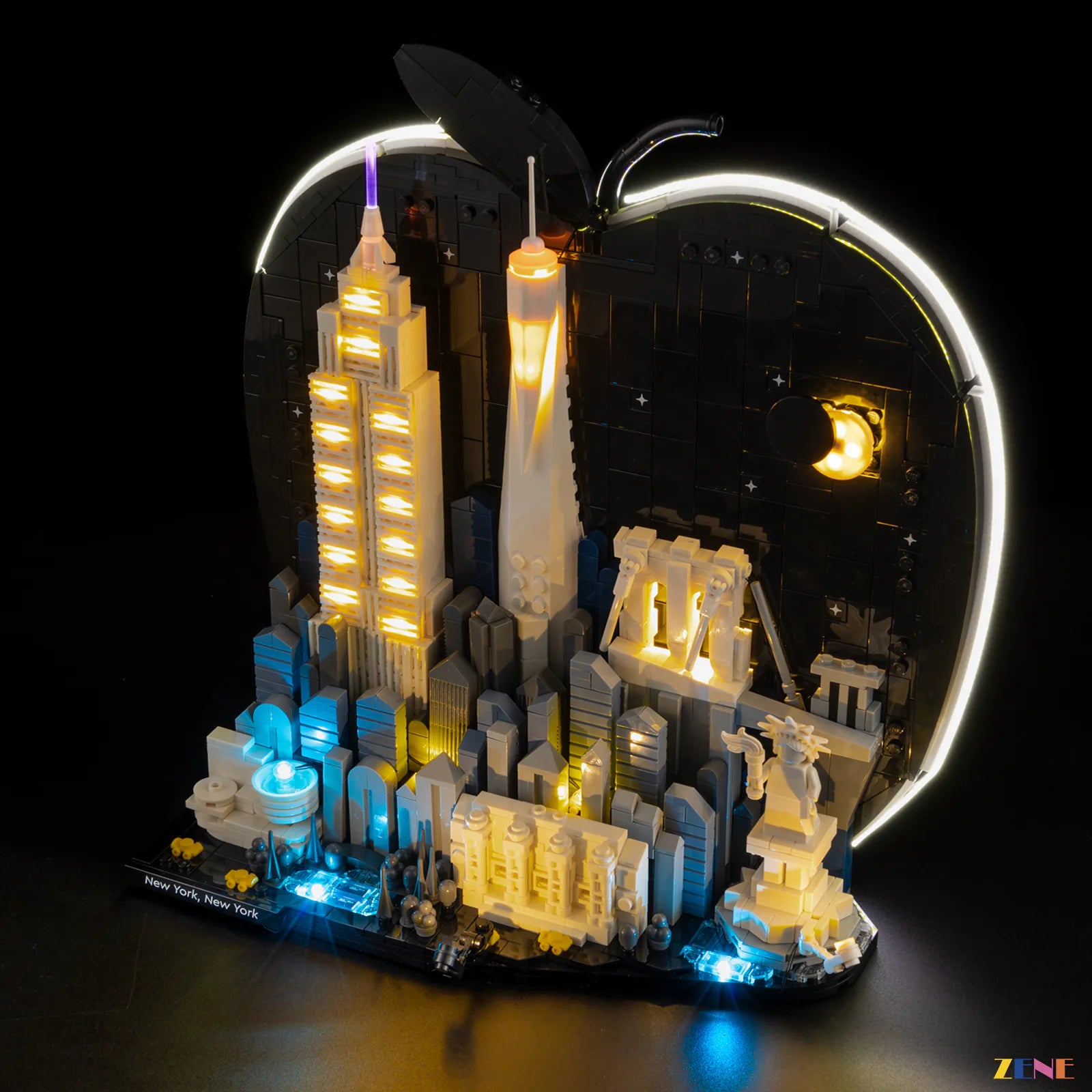 zene bricks Light Kit for LEGO New York City - The Big Apple #21066