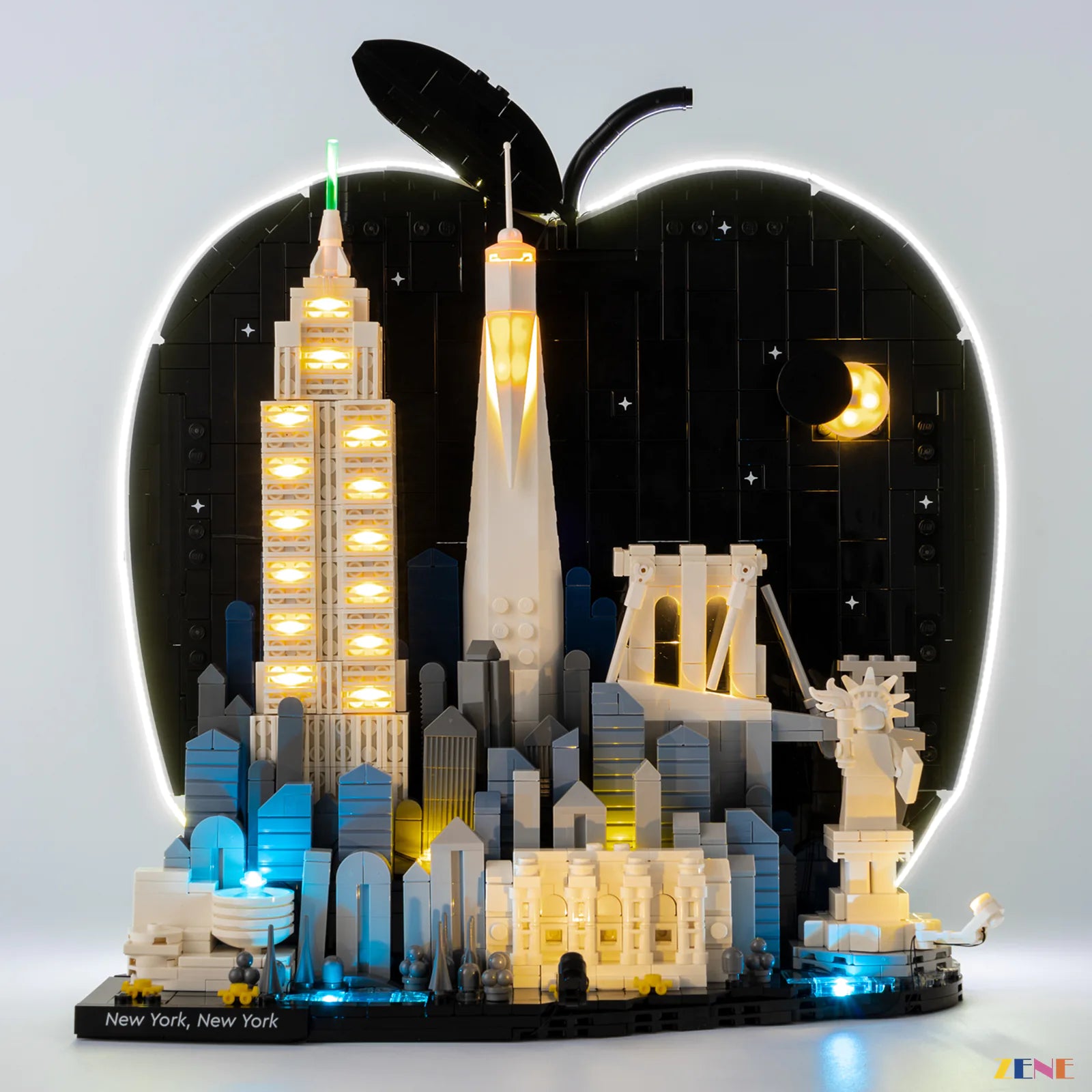 zene bricks Light Kit for LEGO New York City - The Big Apple #21066