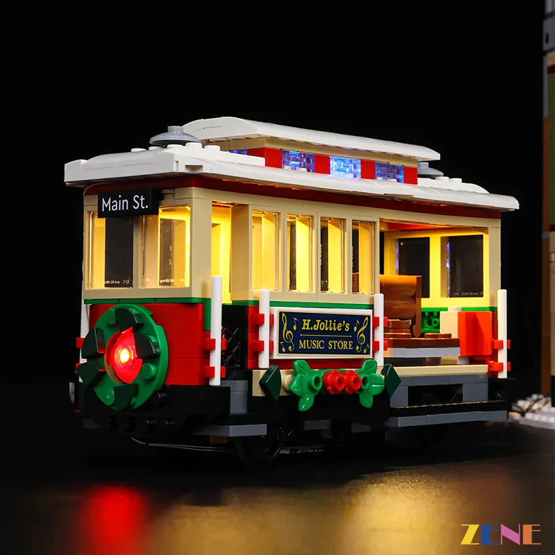zene bricks Light Kit LEGO Holiday Main Street #10308 (Christmas Ver)