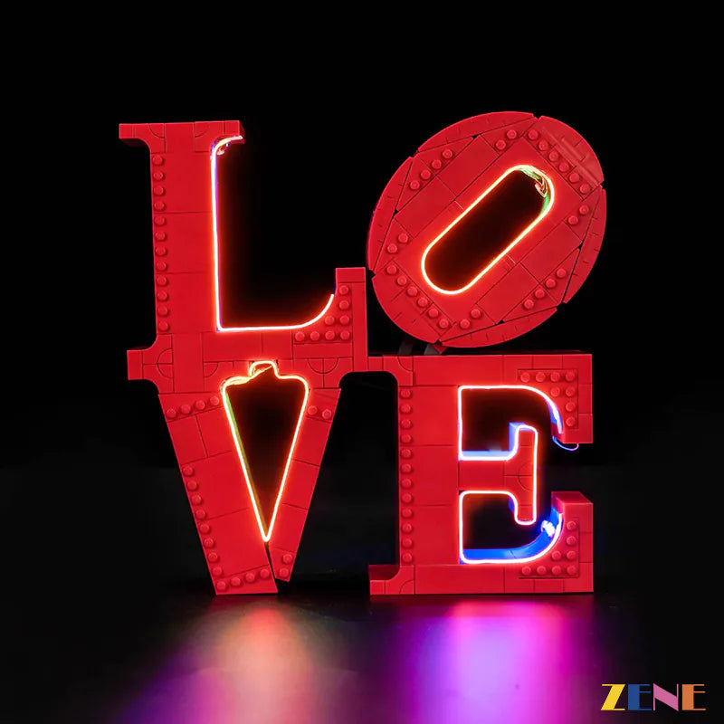 zene bricks Light Kit for LEGO LOVE #31214