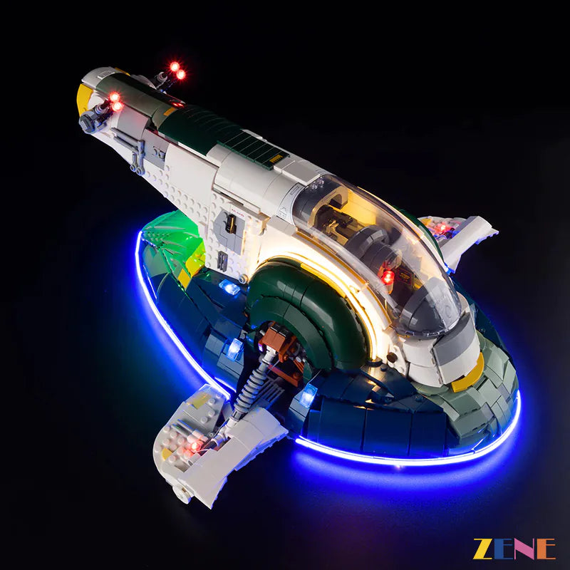 zene bricks Light Kit for LEGO Jango Fett's Firespray-Class Starship #75409 (Ver.2)