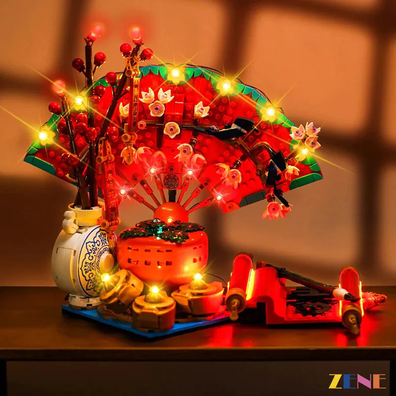 zene bricks Light Kit for LEGO Good Fortune #80117