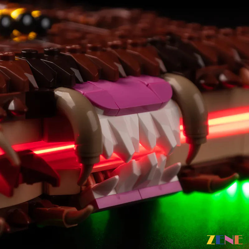 zene bricks Light Kit for LEGO Chomping Monster Book #76449
