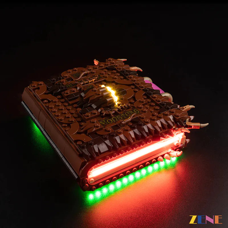 zene bricks Light Kit for LEGO Chomping Monster Book #76449