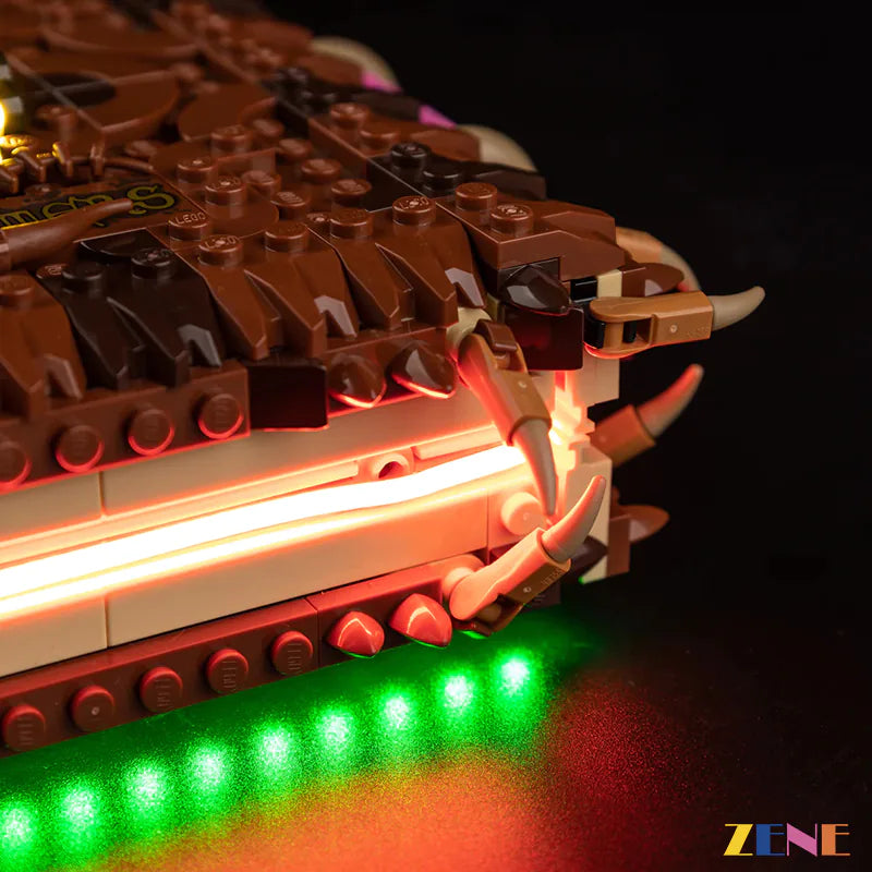 zene bricks Light Kit for LEGO Chomping Monster Book #76449