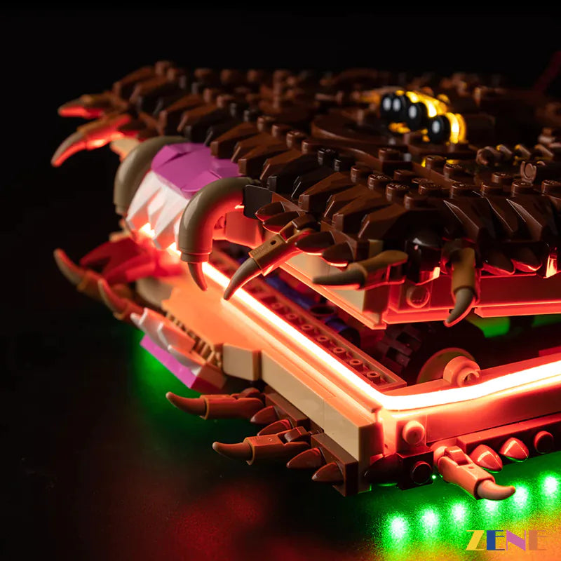 zene bricks Light Kit for LEGO Chomping Monster Book #76449