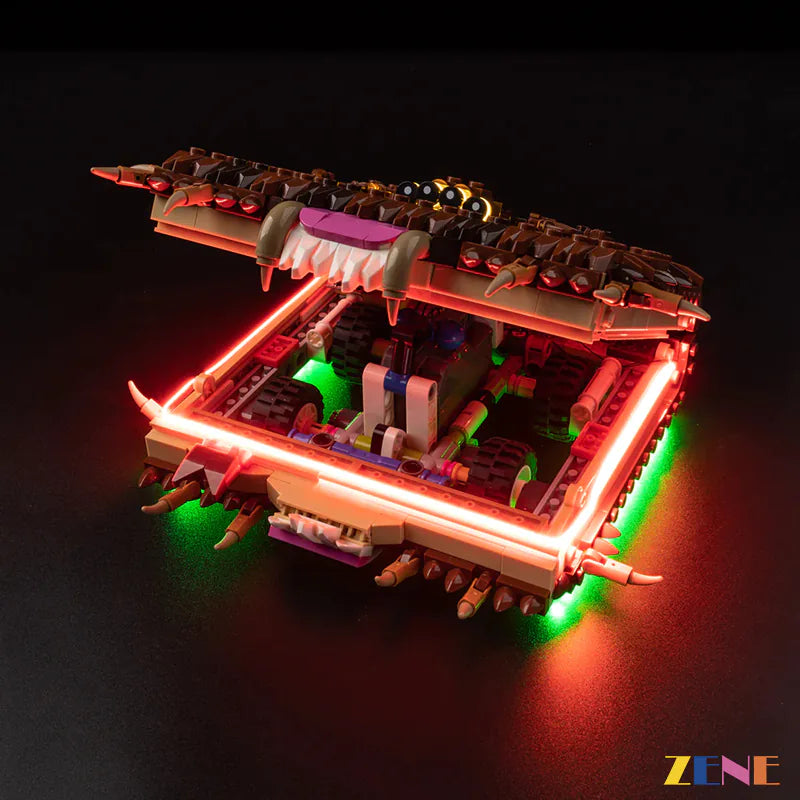 zene bricks Light Kit for LEGO Chomping Monster Book #76449