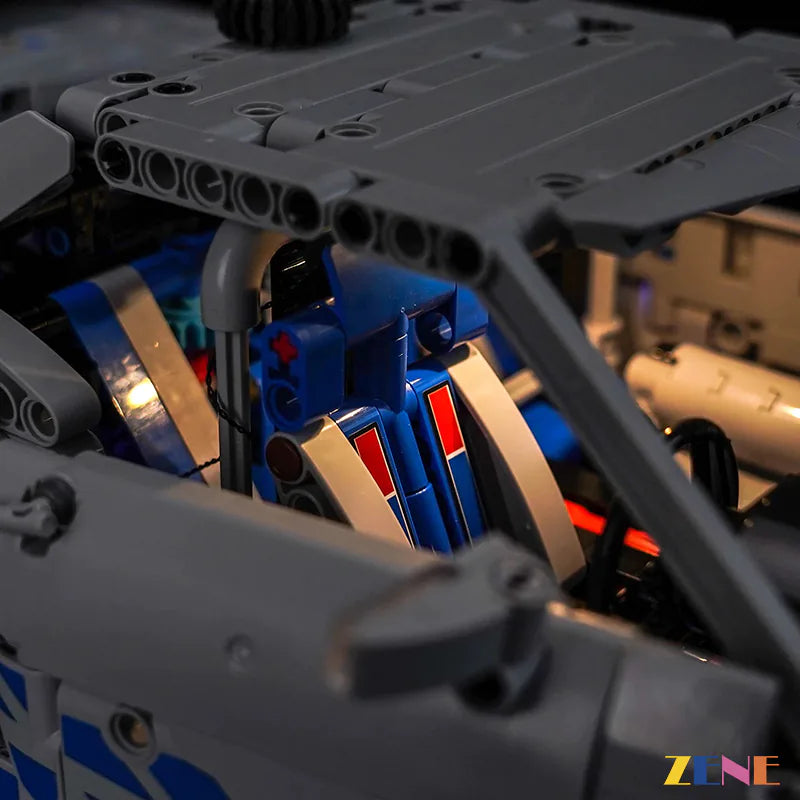 zene bricks Light Kit for LEGO Furious Nissan Skyline GT-R (R34) Car #42210