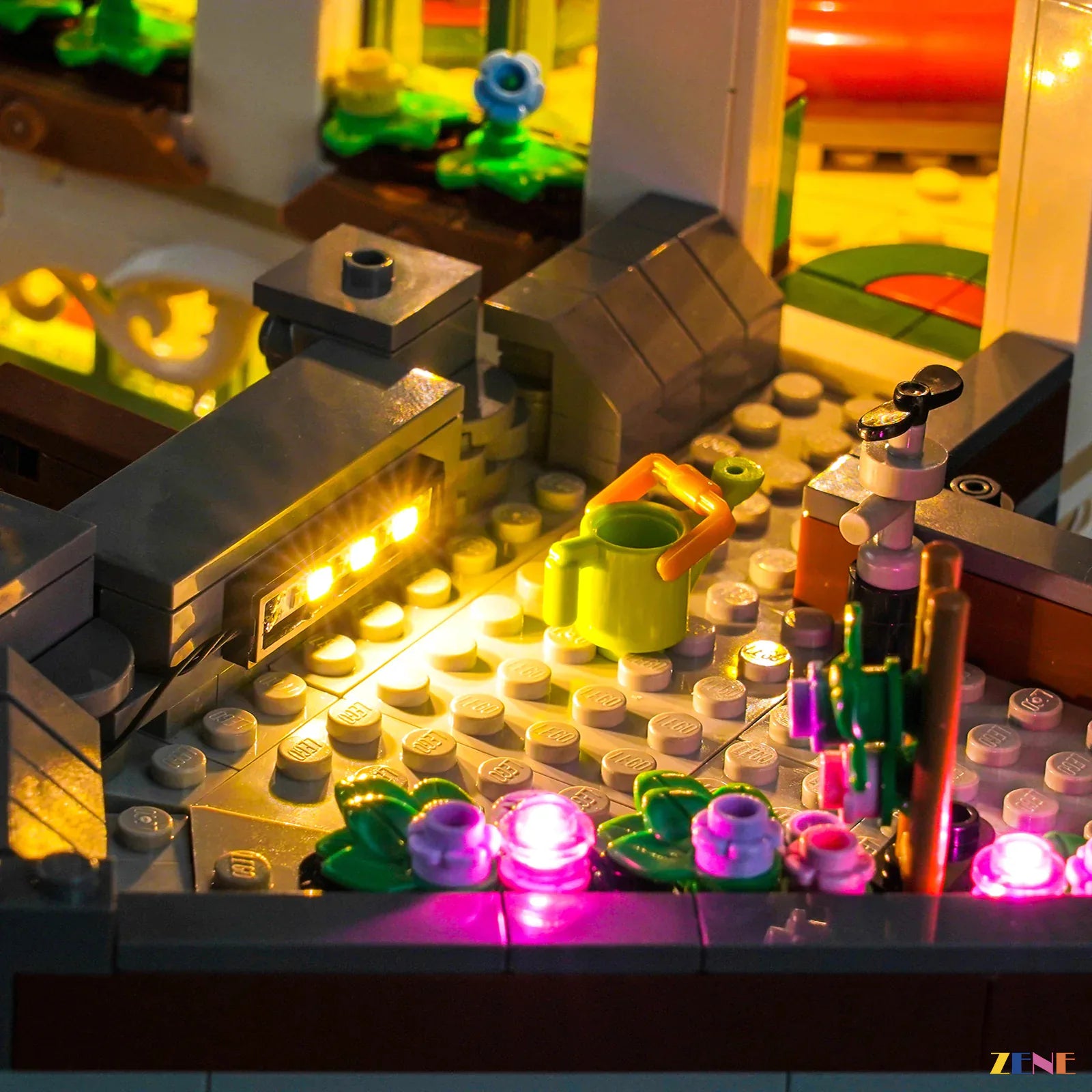 zene bricks LEGO Shopping Street Light Kit for #11371