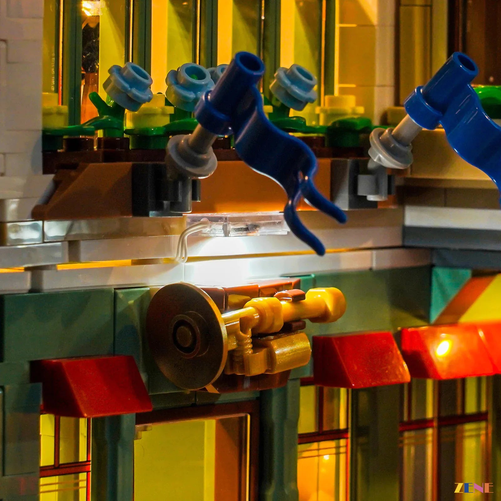 zene bricks LEGO Shopping Street Light Kit for #11371