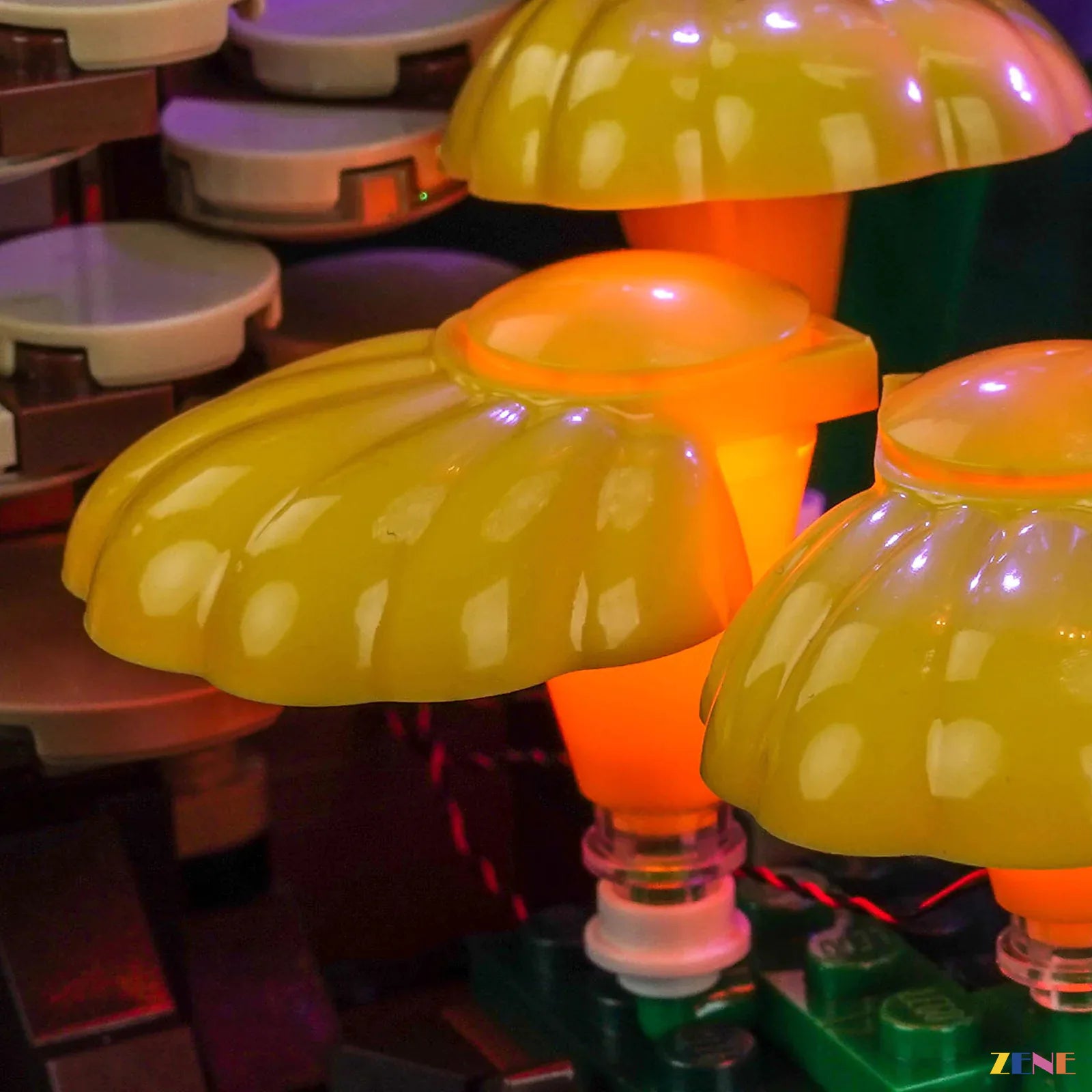 mini botanical shelf glow upgrade - ZENE Bricks Light Kit for LEGO® Botanicals Woodland Mushrooms #11505