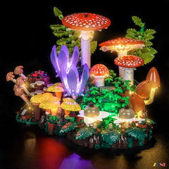 golden forest floor LED accent - ZENE Bricks Light Kit for LEGO® Botanicals Woodland Mushrooms #11505
