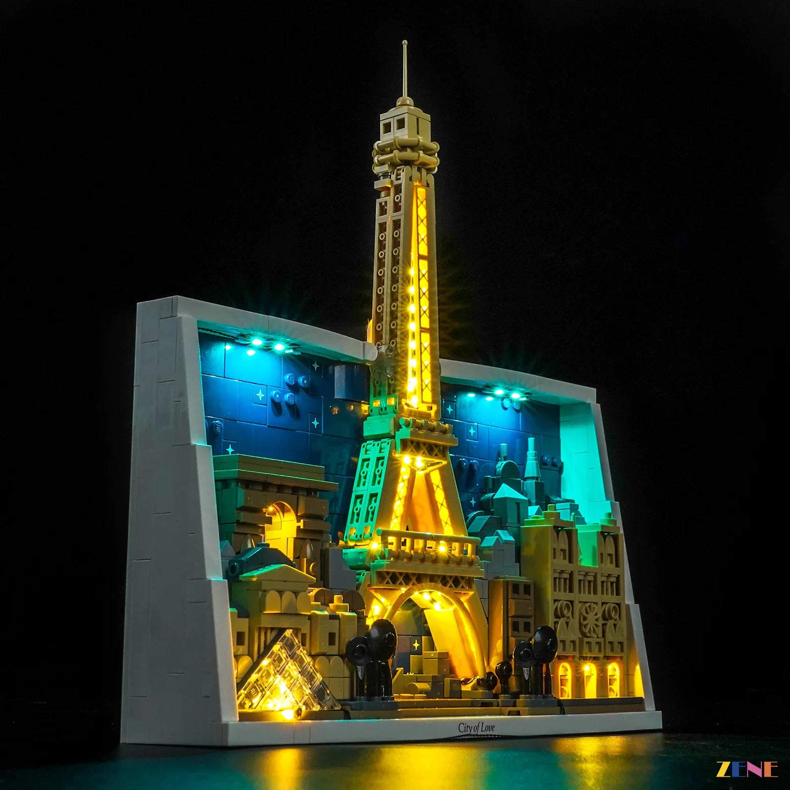 zene bricks LEGO Paris – City of Love Light Kit for #21064