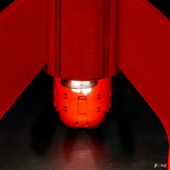Tintin rocket cockpit exhaust and moon launch glow - ZENE Bricks Light Kit for LEGO® Tintin Moon Rocket #21367 (Ver. 1)