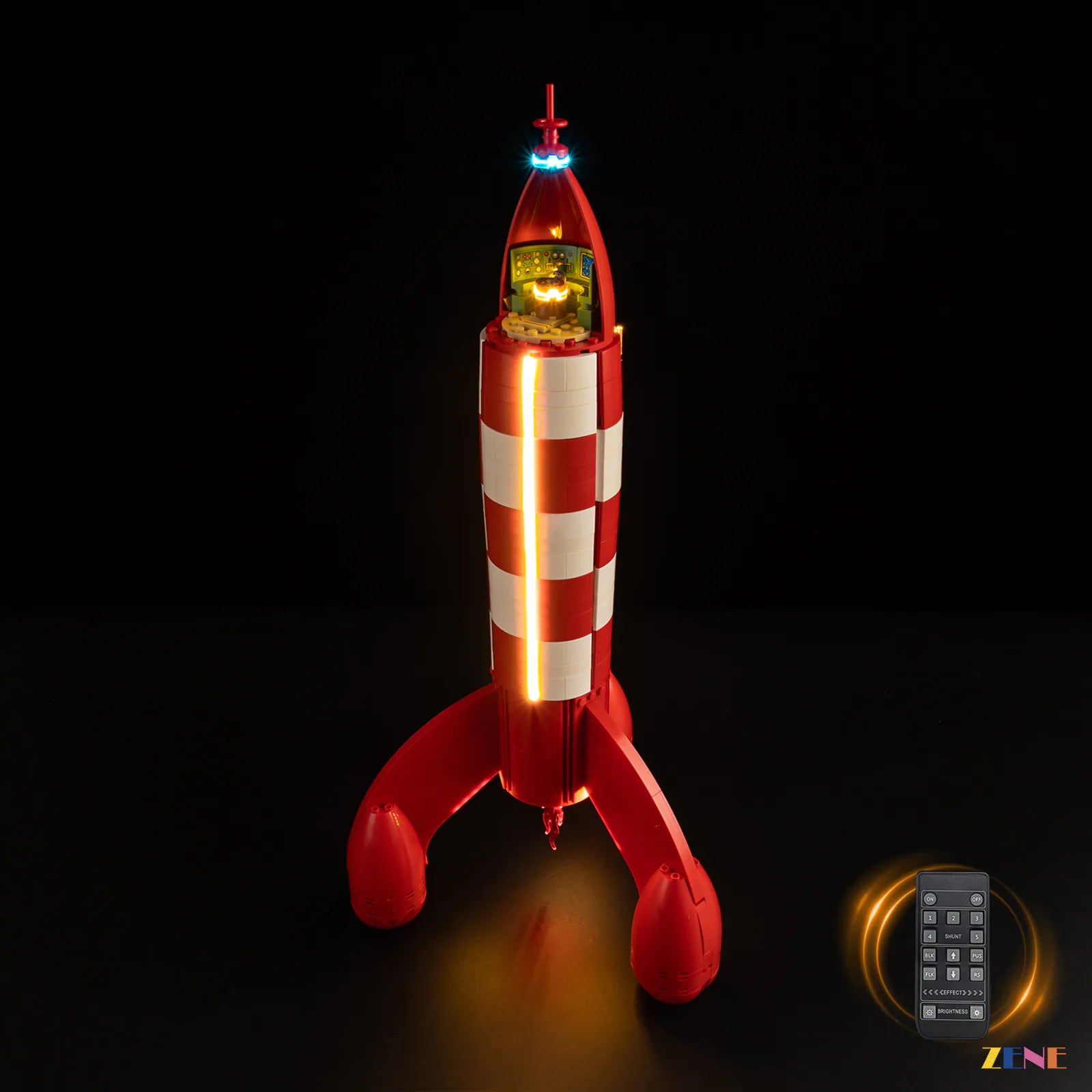 zene bricks Light Kit for Tintin Moon Rocket #21367 (Ver. 2)