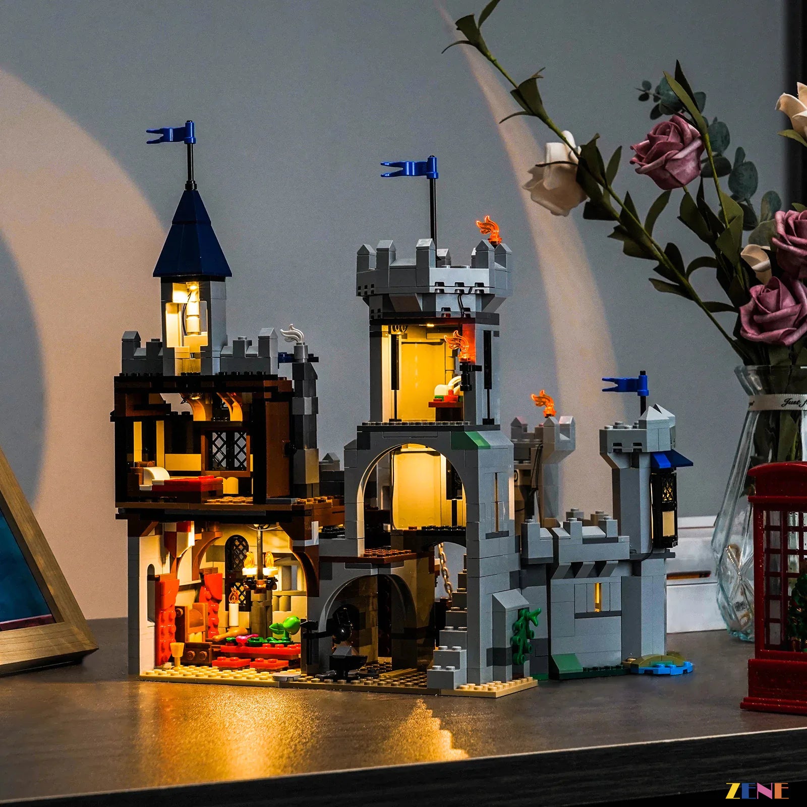 zene bricks LEGO Medieval Horse Knight Castle Light Kit for #31168