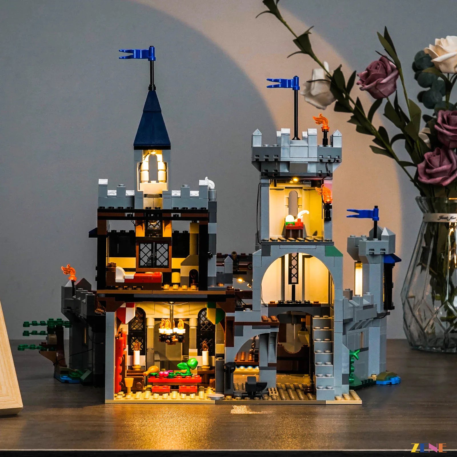 zene bricks LEGO Medieval Horse Knight Castle Light Kit for #31168