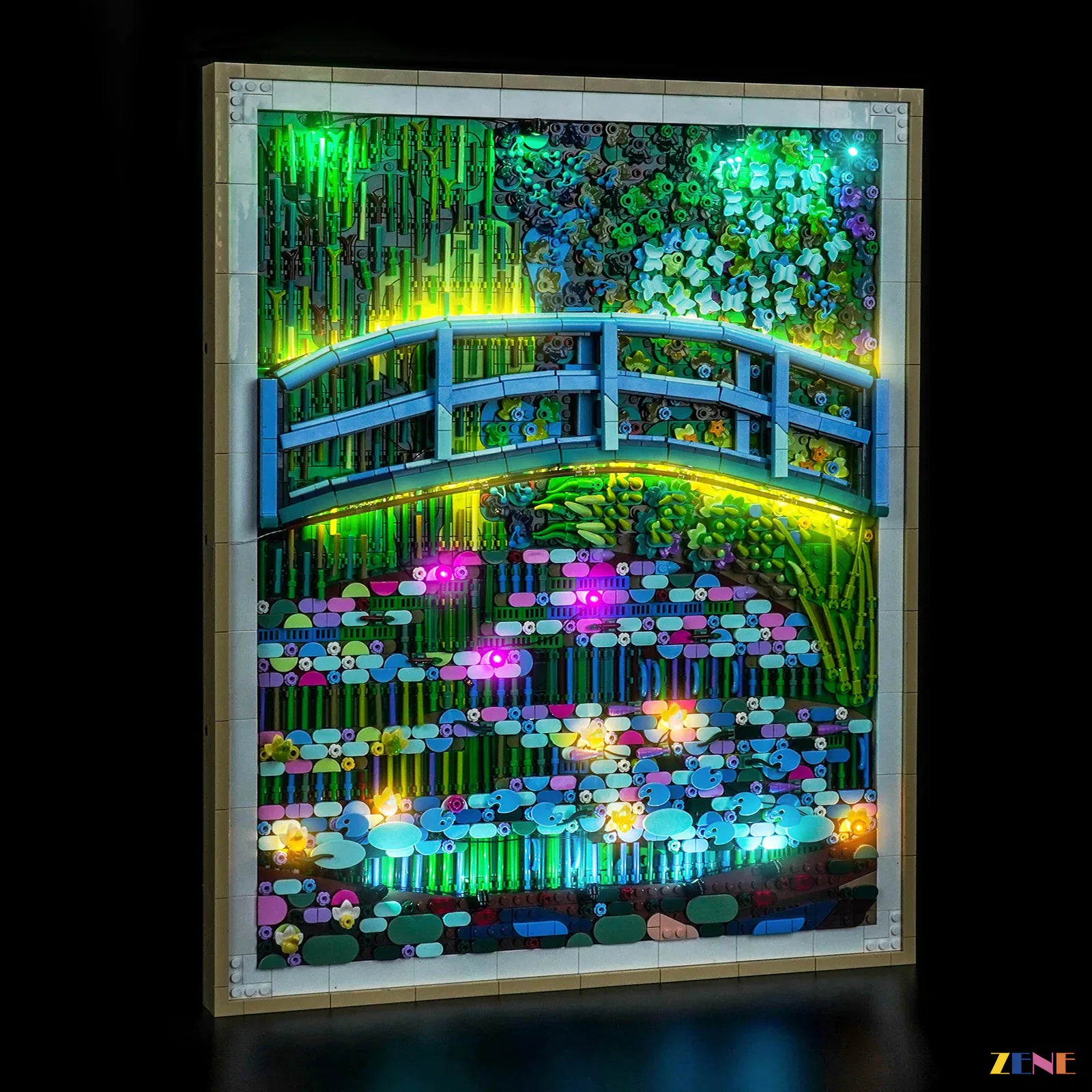 zene bricks Light Kit for Claude Monet – Bridge over a Pond of Water Lilies #31220