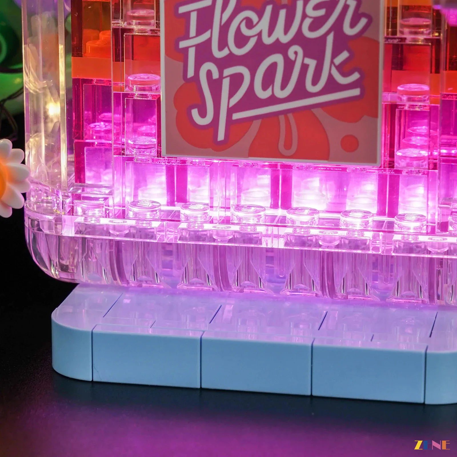 crystal bottle soft sunshine lighting - ZENE Bricks Light Kit for LEGO® Floral Decor Perfume Bottle #31383