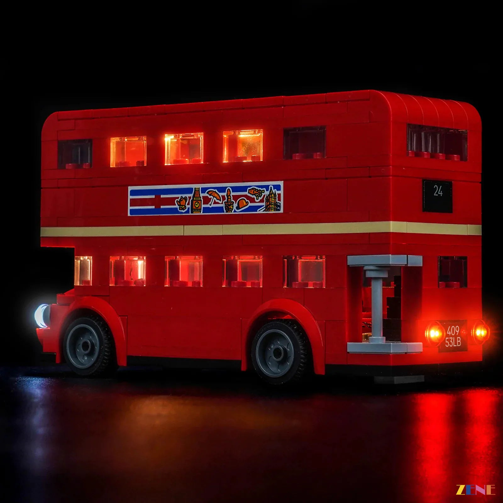 zene bricks LEGO London Bus Light Kit for #40953