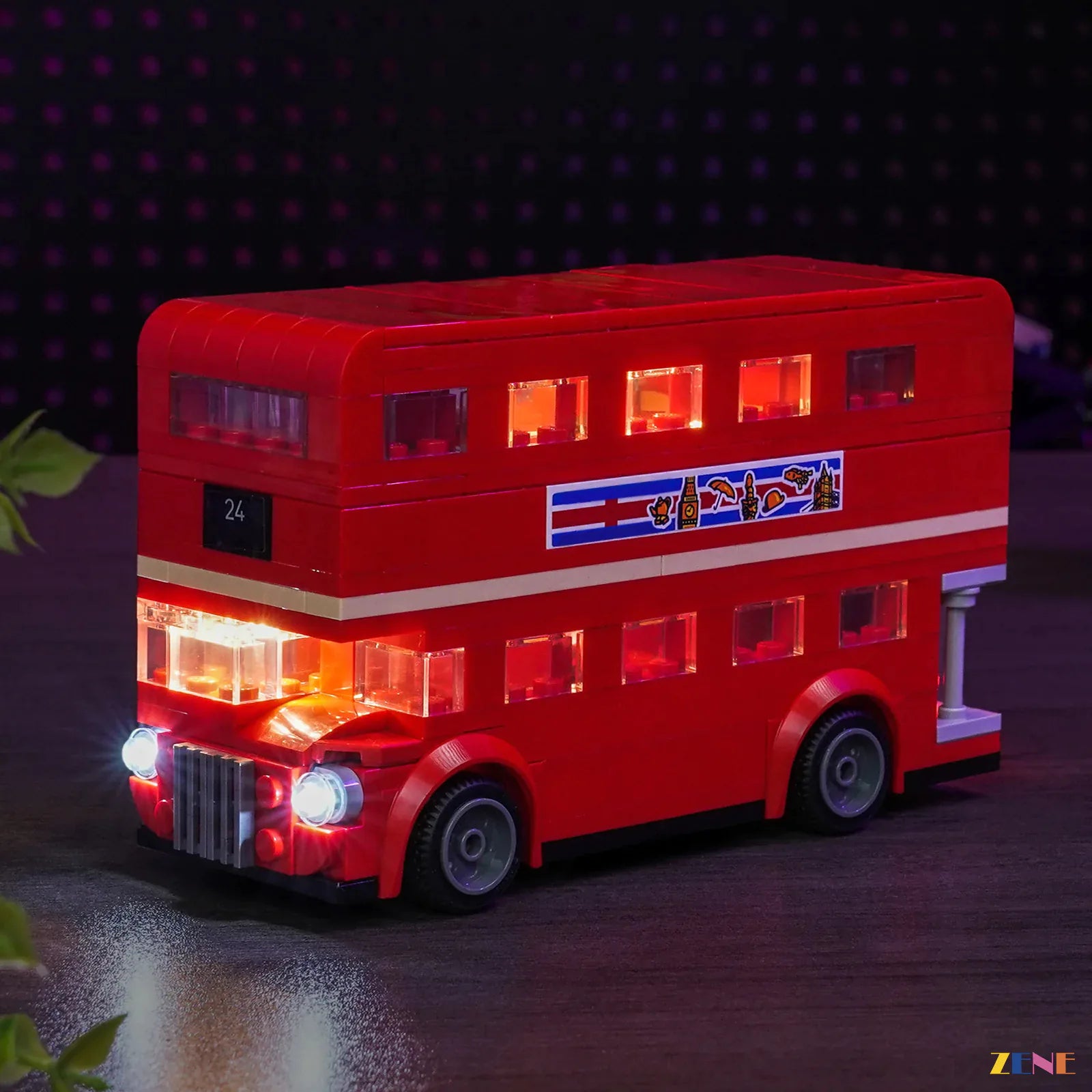 zene bricks LEGO London Bus Light Kit for #40953