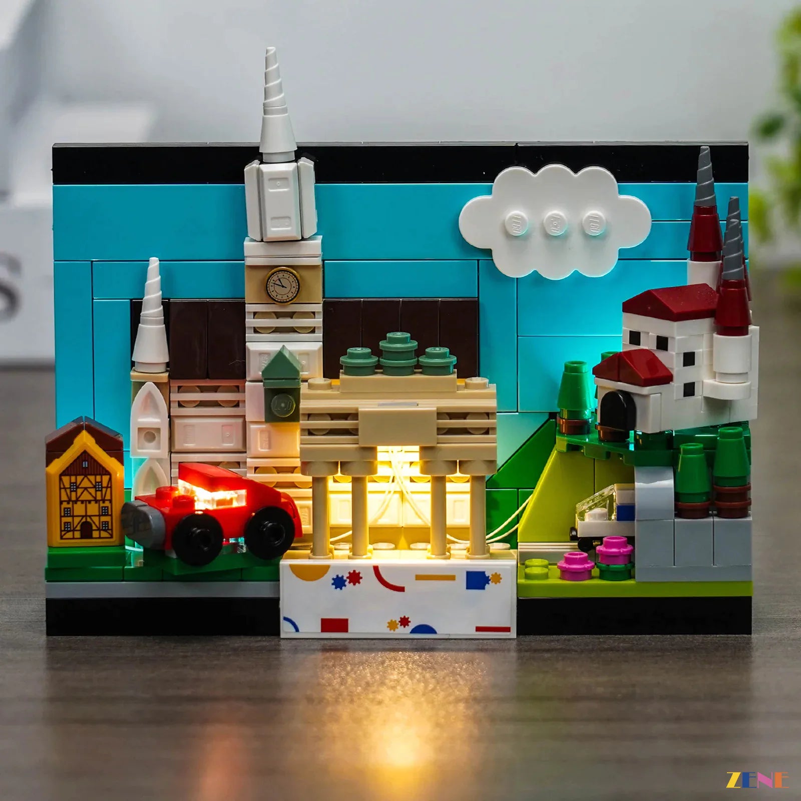 zene bricks Light Kit for Germany Postcard #40954