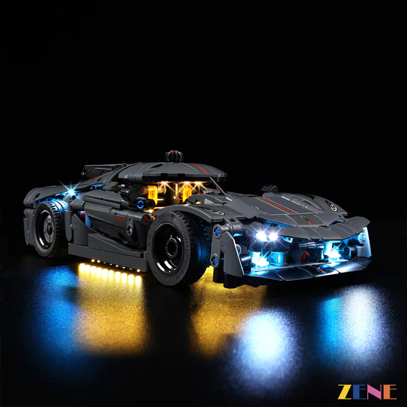 zene bricks Light Kit for Koenigsegg Jesko Absolut Hypercar #42173 #42184 LEGO