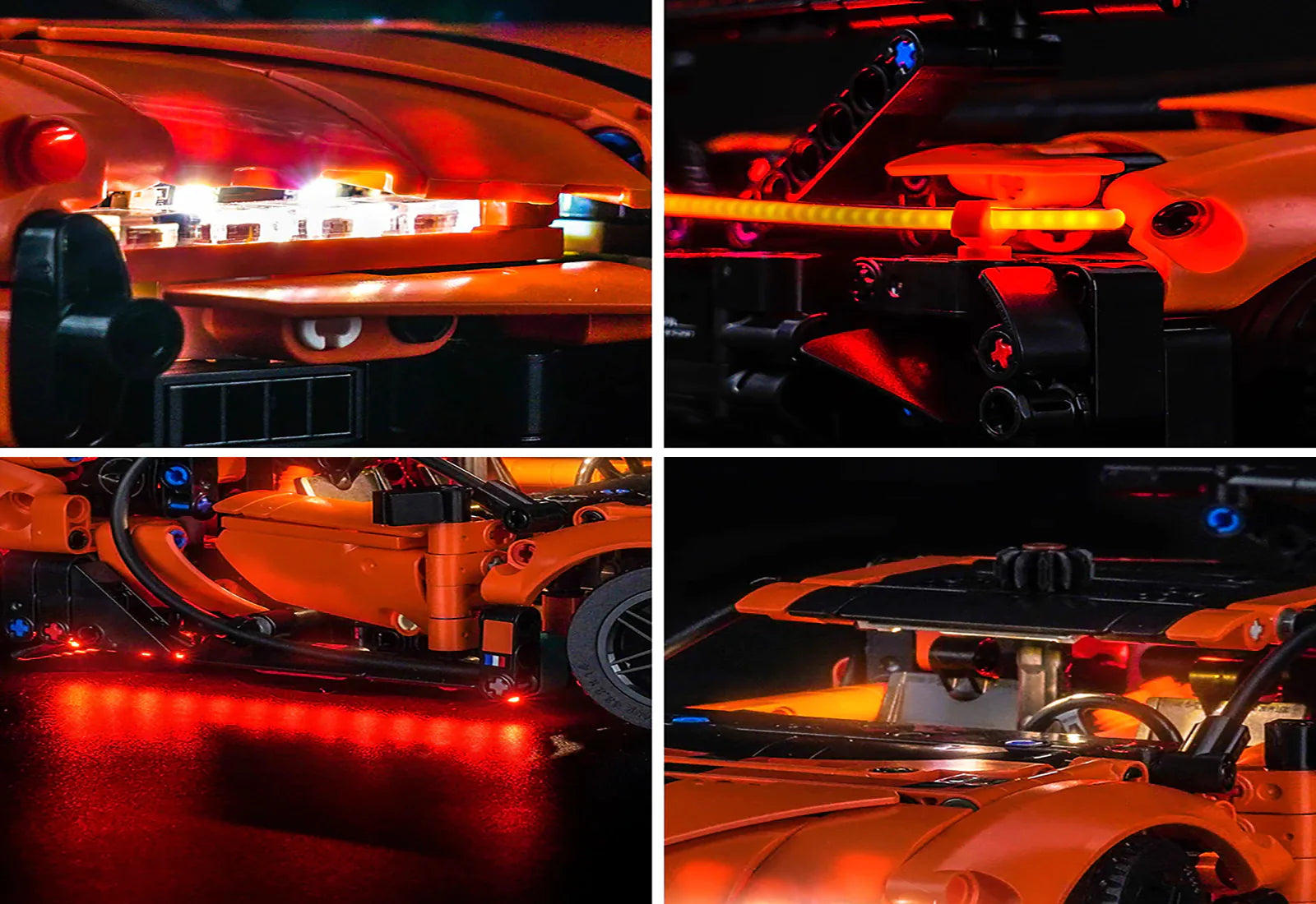 zene bricks LEGO Bugatti Chiron Pur Sport Hypercar Light Kit for #42222