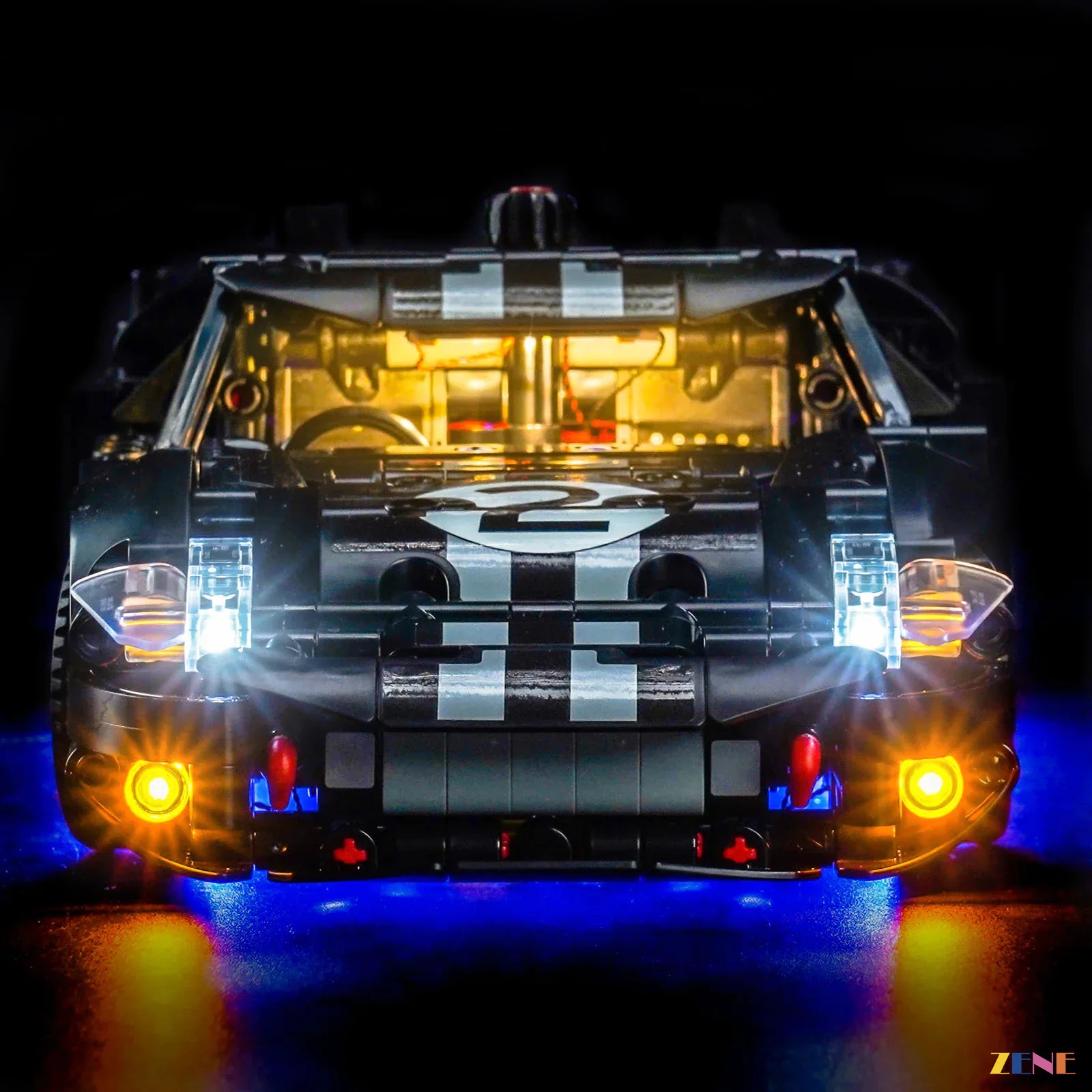zene bricks LEGO 1966 Ford GT40 MKII Race Car Light Kit for #42223 (Ver.2)