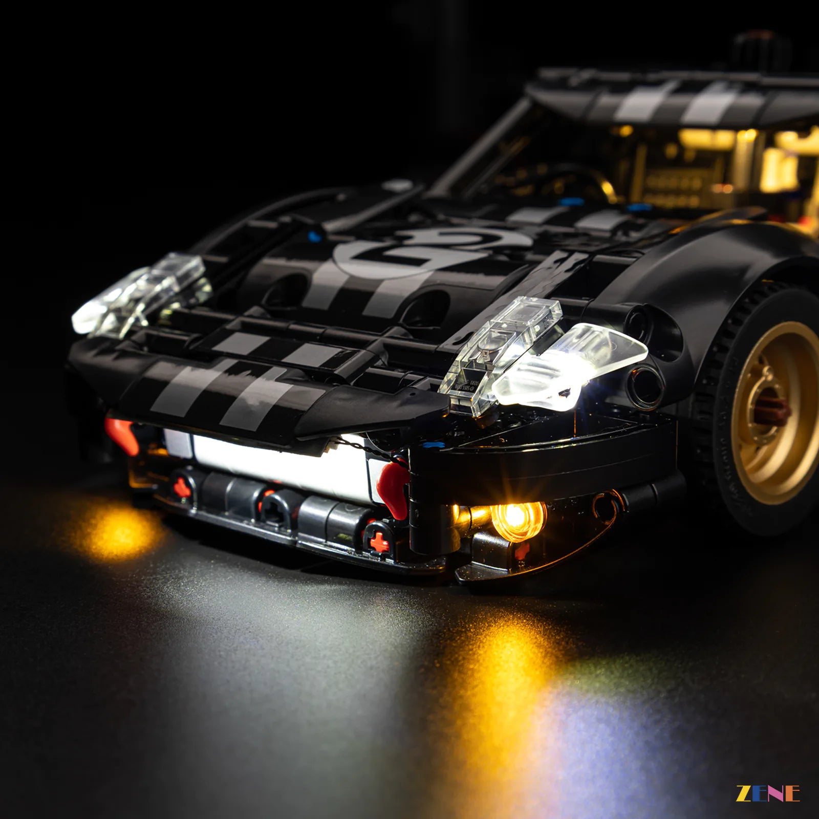 zene bricks LEGO 1966 Ford GT40 MKII Race Car Light Kit for #42223