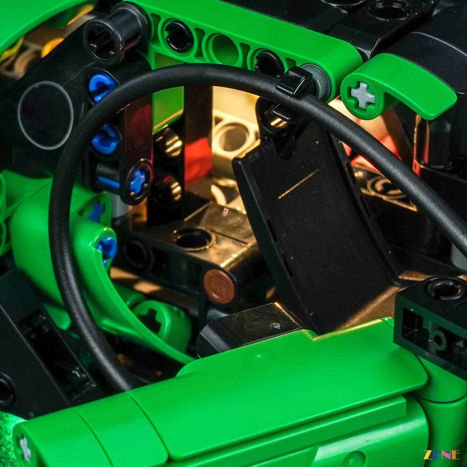 scissor door interior accent lighting - ZENE Bricks Light Kit for LEGO® Green Bugatti Chiron Pur Sport Hypercar #42241