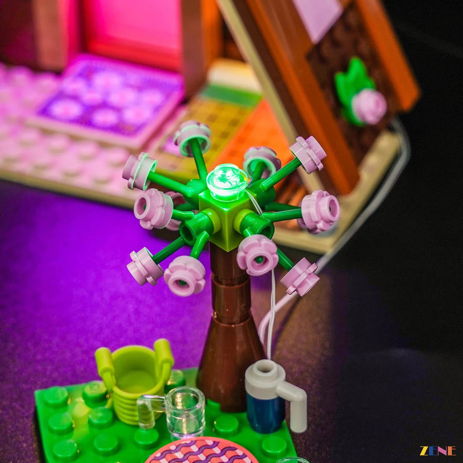 zene bricks Light Kit for Nature Glamping Cabin #42682
