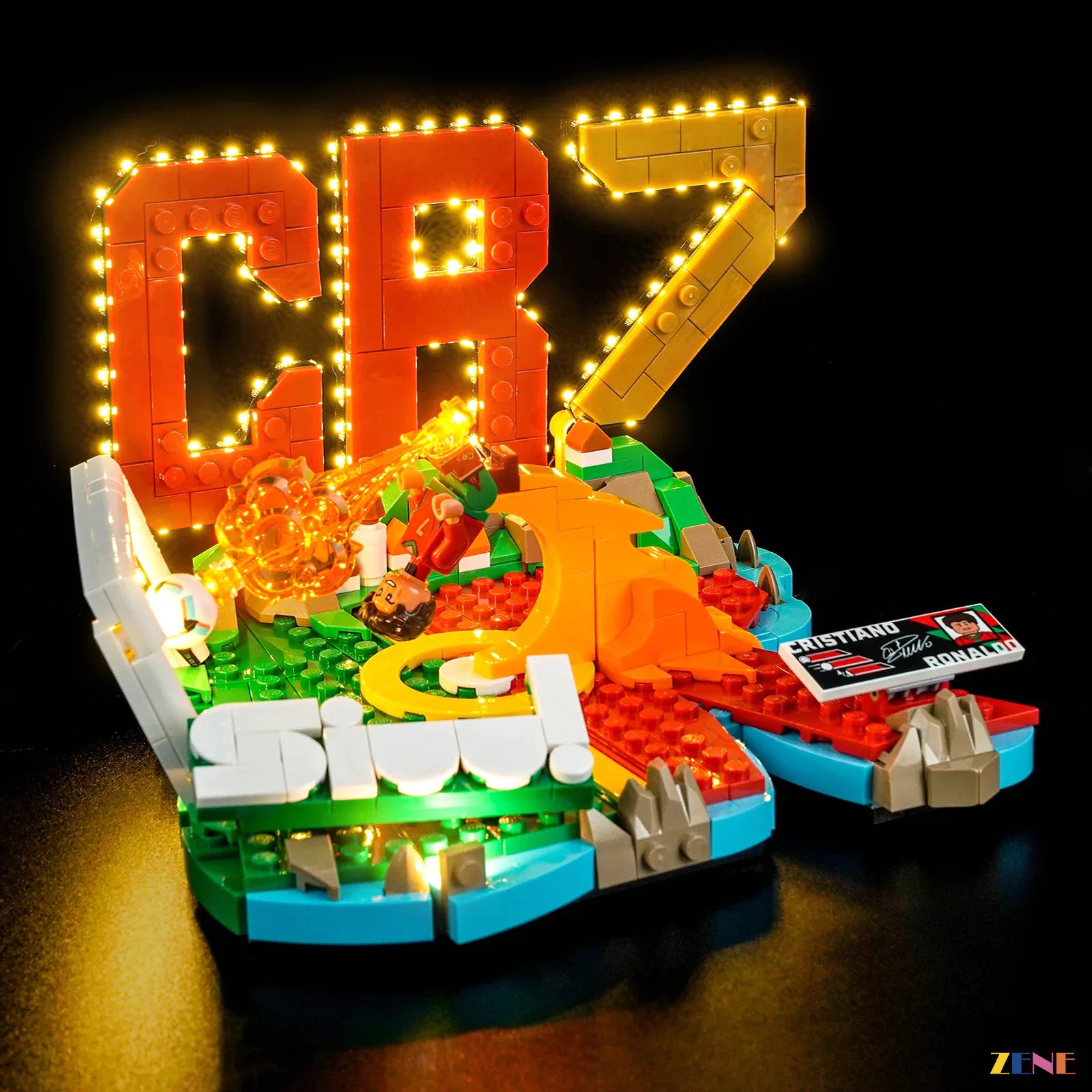 zene bricks Light Kit for Cristiano Ronaldo – Soccer Highlights #43012